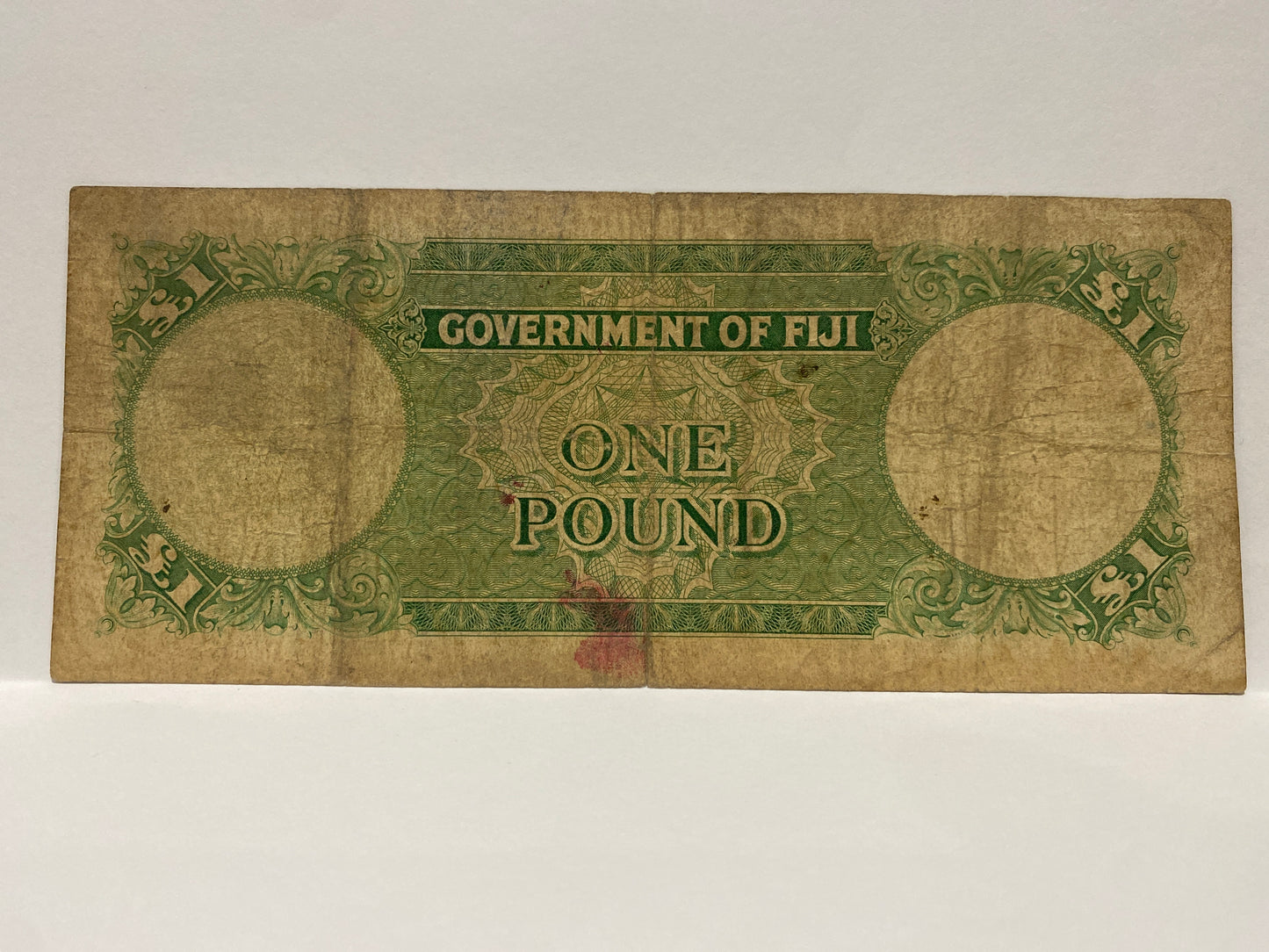 1954 QEII GOVERNMENT OF FIJI ONE POUND Banknote CIRCULATED