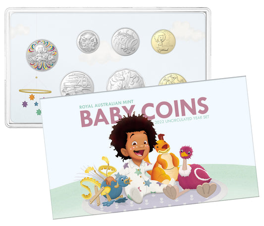 2022 BABY COIN SET 6 COINS PLUS TOKEN RAM