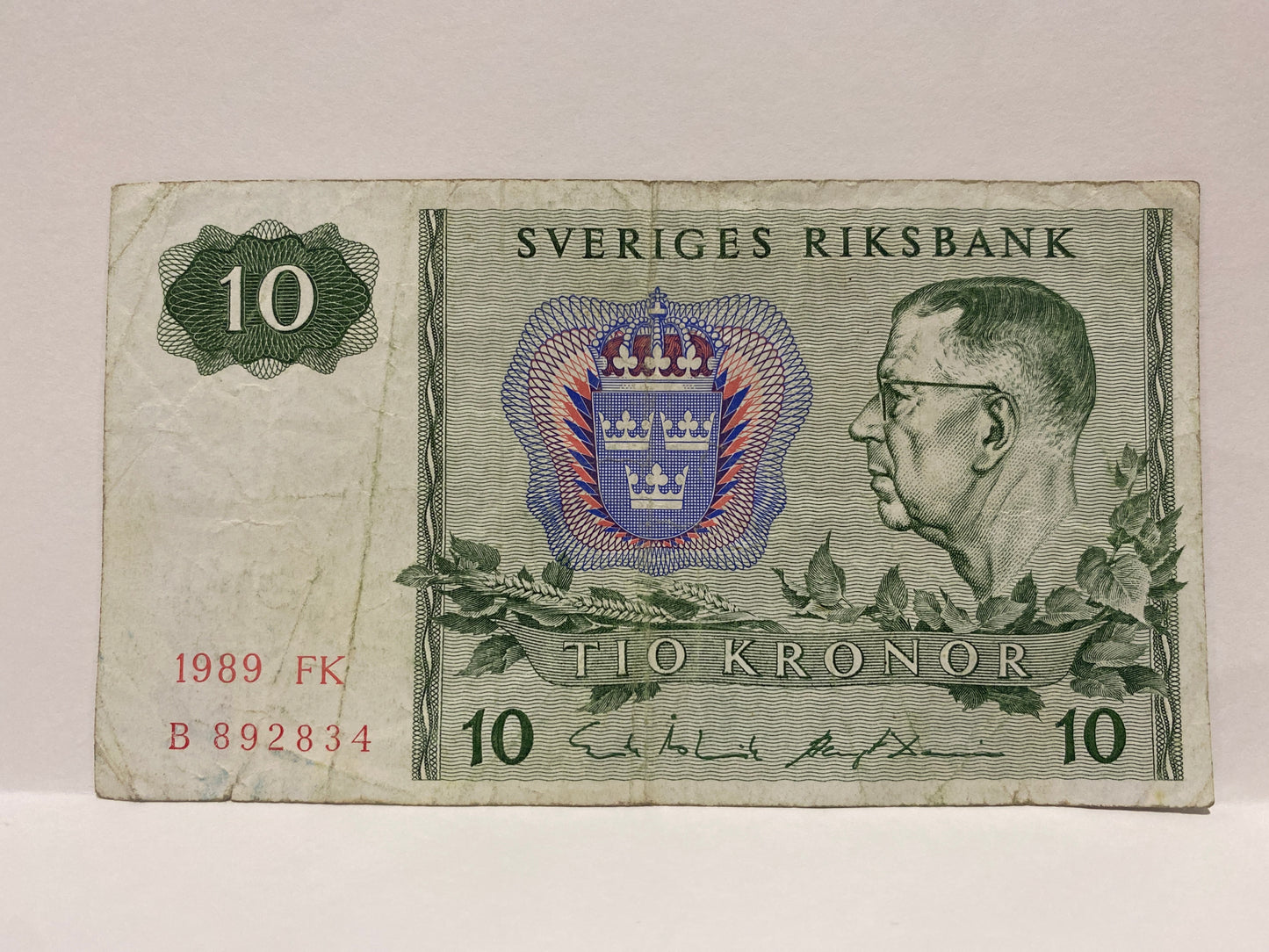 1972 DENMARK 50 KRONER PAPER Banknote circulated