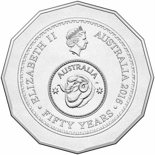 2016 UNCIRCULATED CHANGEOVER 50c in capsule