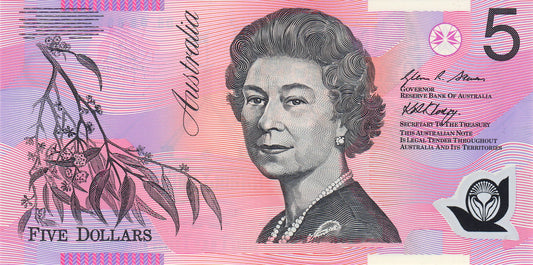 2007 $5 GENERAL PREFIX STEVENS/HENRY AUSTRALIAN BANKOTE UNC - DD07169780