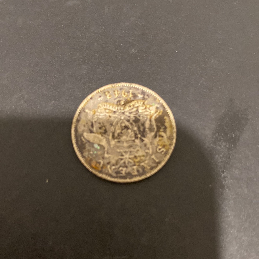 1943 SIXPENCE