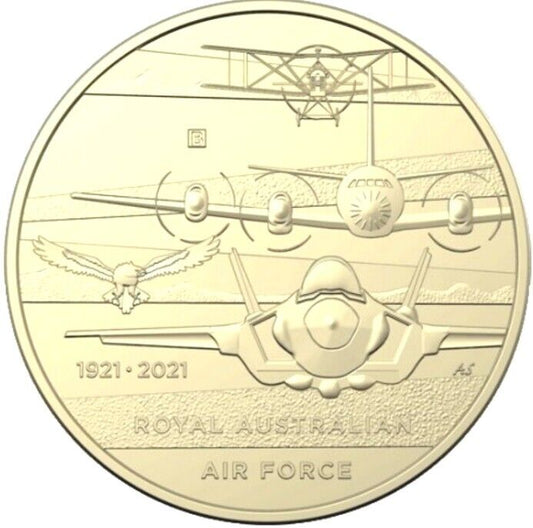 2021 CENTENARY OF RAAF B MINTMARK $1 UNC