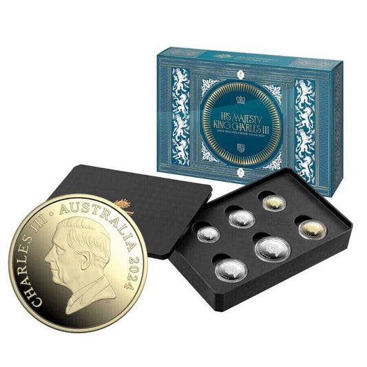 2024 ROYAL AUSTRALIAN MINT KING CHARLES 6 COIN PROOF SET