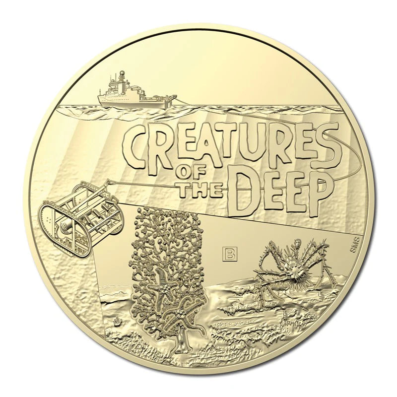 2023 CREATURES OF THE DEEP B MINTMARK $1 UNC