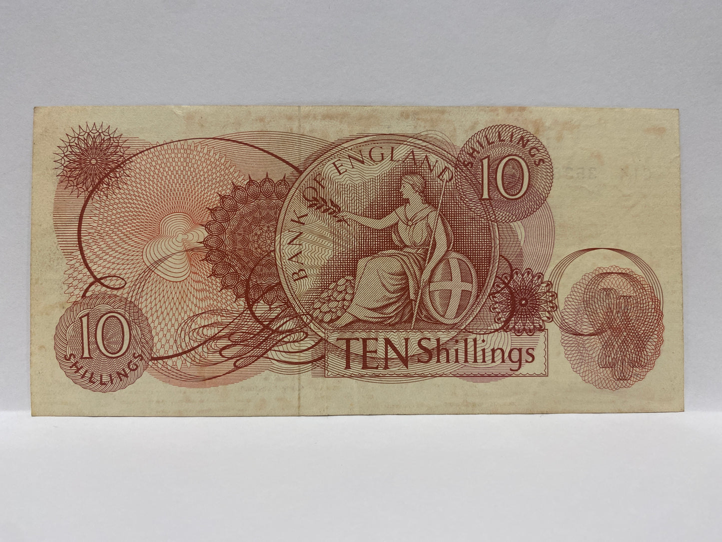 Bank of England Elizabeth II 10 Shilling paper banknote