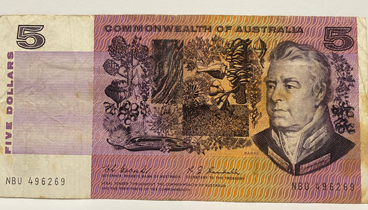 1967 $5 COMMONWEALTH OF AUSTRALIA COOMBS/RANDALL