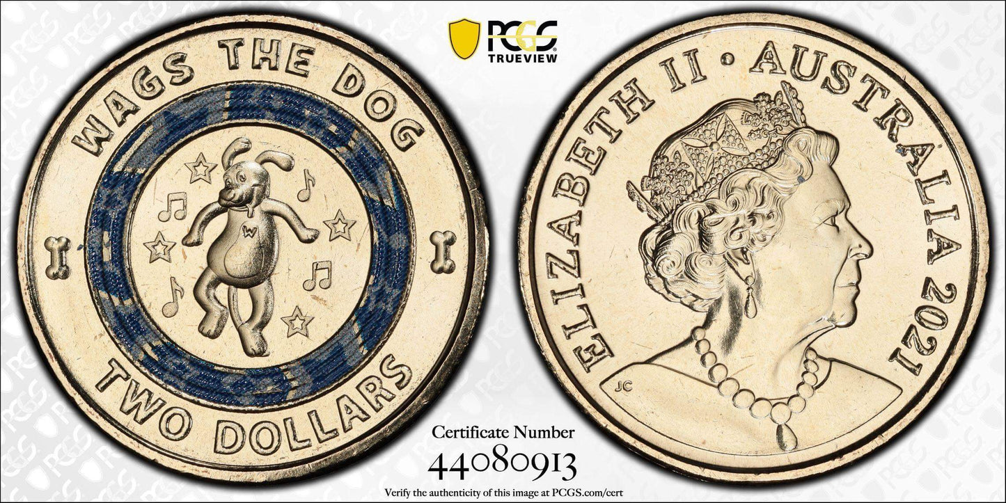 2021 PCGS MS67 WAGS THE DOG - THE WIGGLES