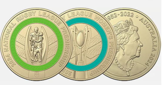 2024 NRL & NRLW 2 COIN SET CIRCULATED