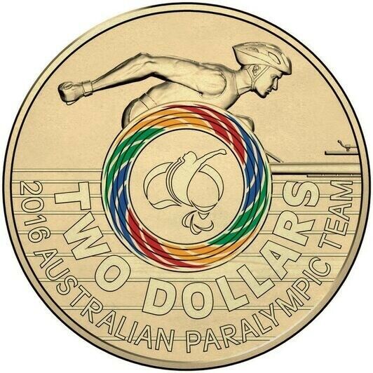 2016 RIO PARALYMPICS $2 UNC