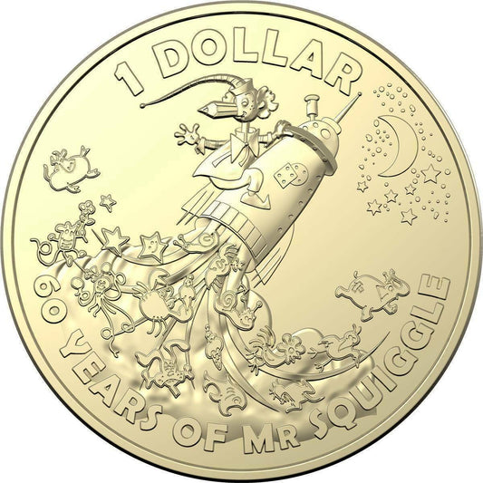 2019 MR SQUIGGLE $1 UNC