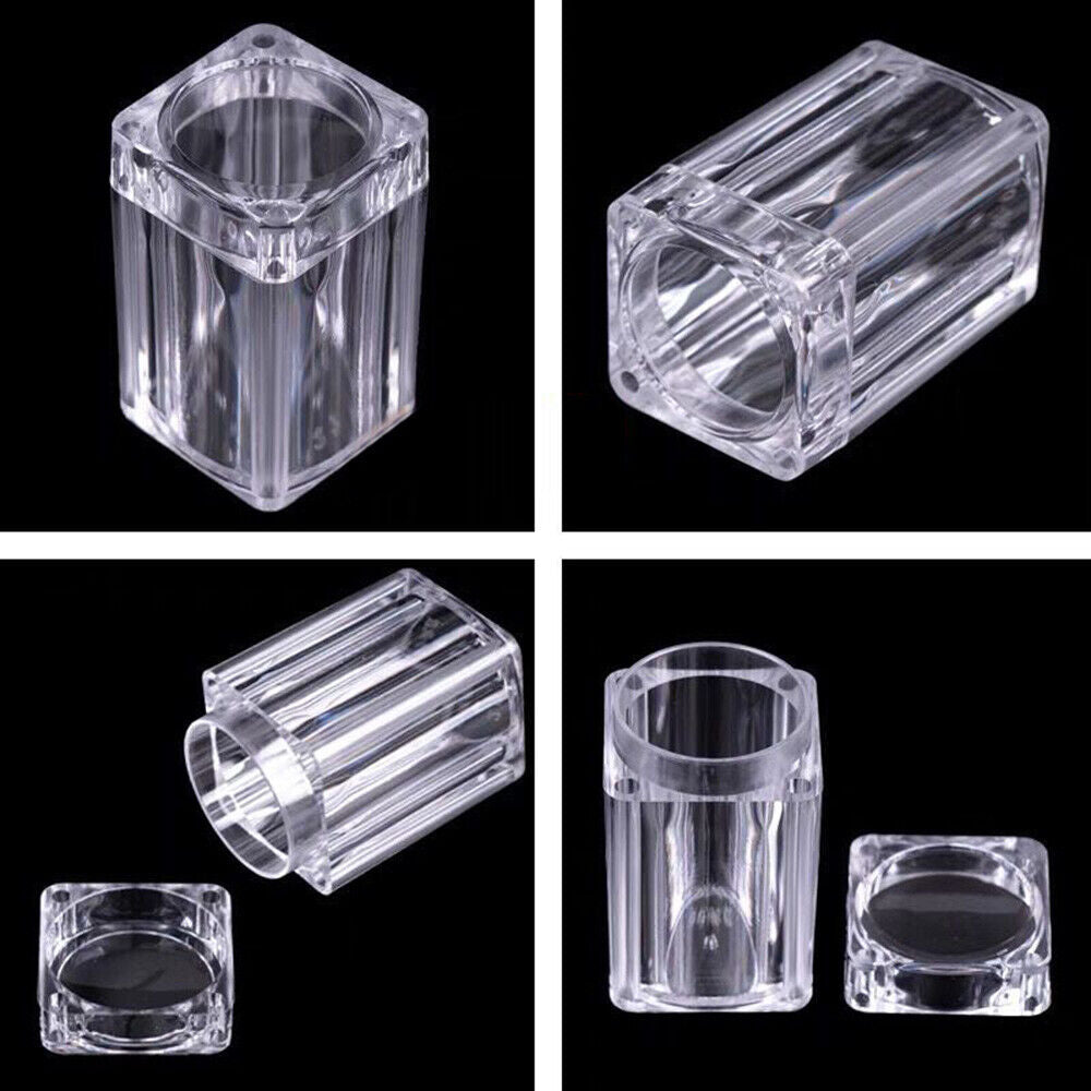 ACRYLIC COIN TUBES WITH STORAGE BOX - 12 TUBES