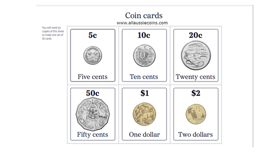 COIN GAME CARDS