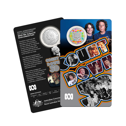 COUNTDOWN 50th ANNIVERSARY 50c CARDED