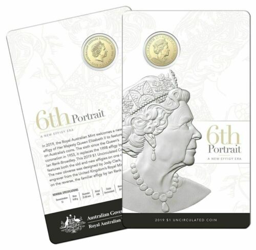 2019 6th PORTRAIT $1 UNC COIN CARDED