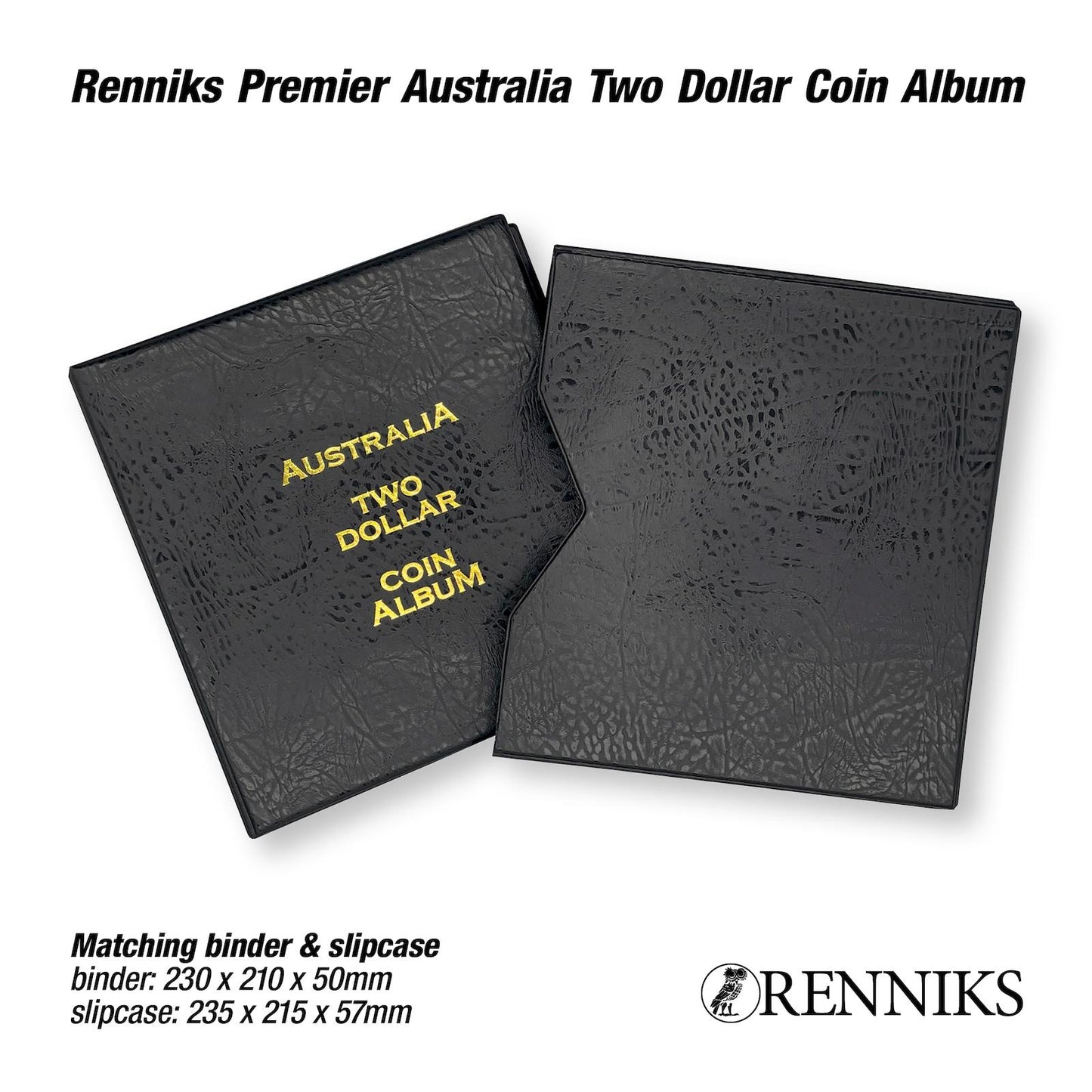 RENNIKS PREMIER AUSTRALIAN TWO DOLLAR COIN ALBUM - NEW PRODUCT