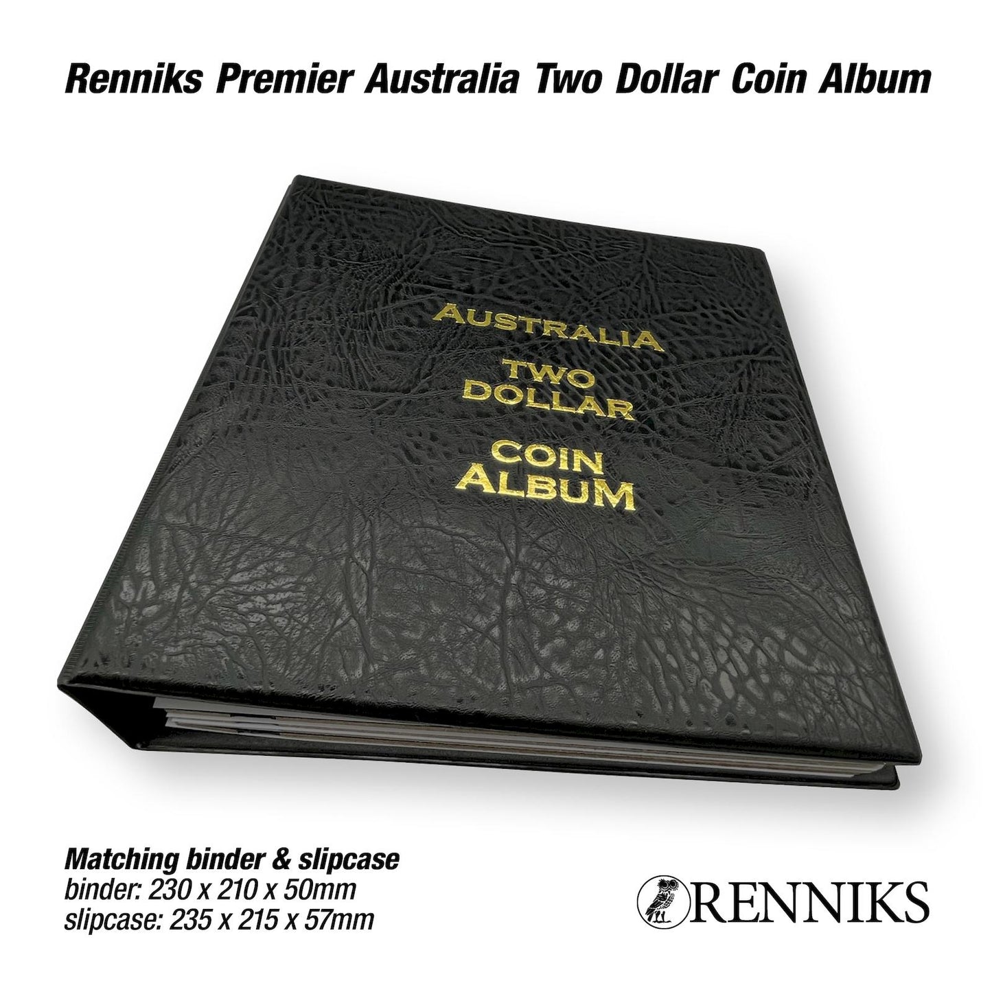 RENNIKS PREMIER AUSTRALIAN TWO DOLLAR COIN ALBUM - NEW PRODUCT